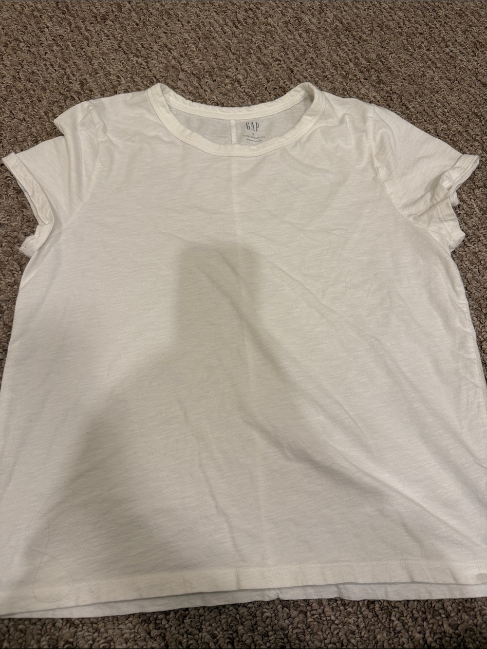 GAP White Short Sleeve Crew Tee